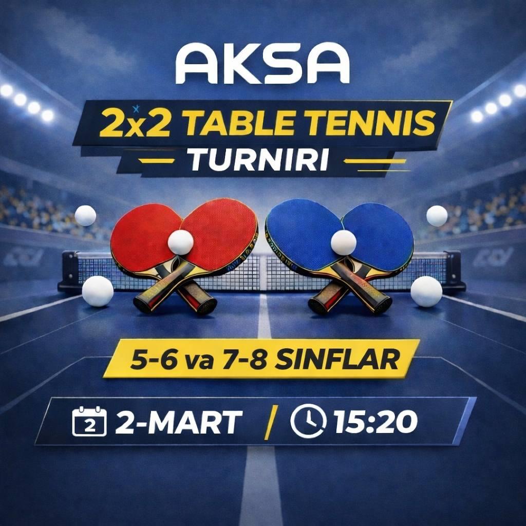 AKSA 2x2 STOL TENNISI TURNIRI